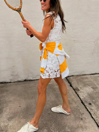 Crochet Mini Dress