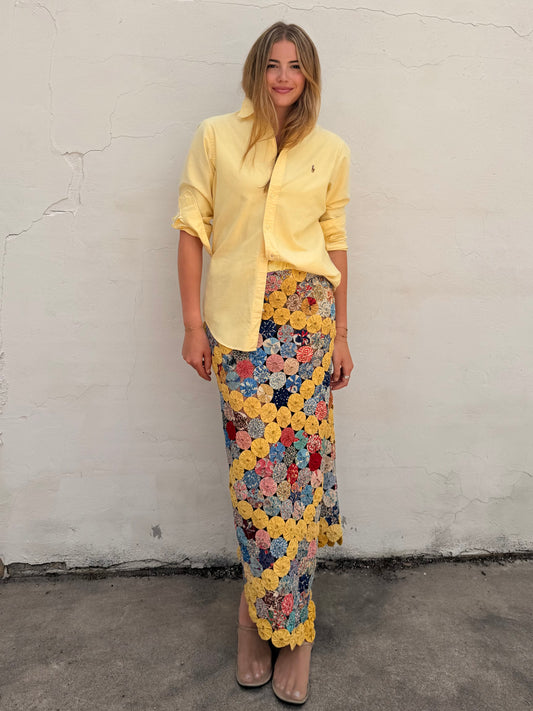 Yo-yo Maxi Skirt in Mango