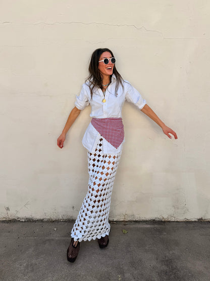 Yoyo Maxi Skirt White