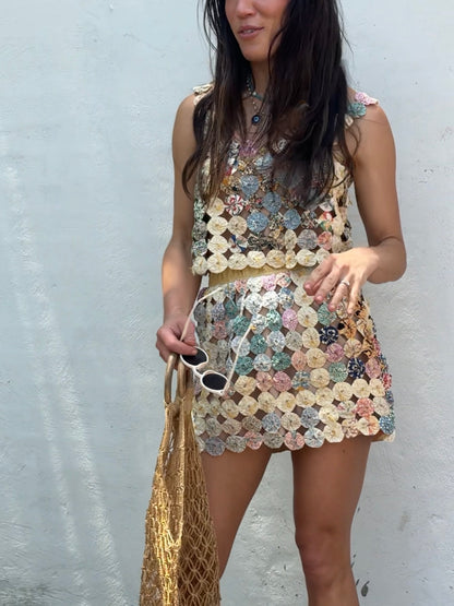 Yo-yo Mini Skirt Set