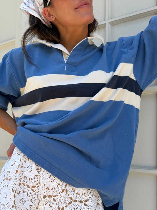 French Blue and Navy Rugby