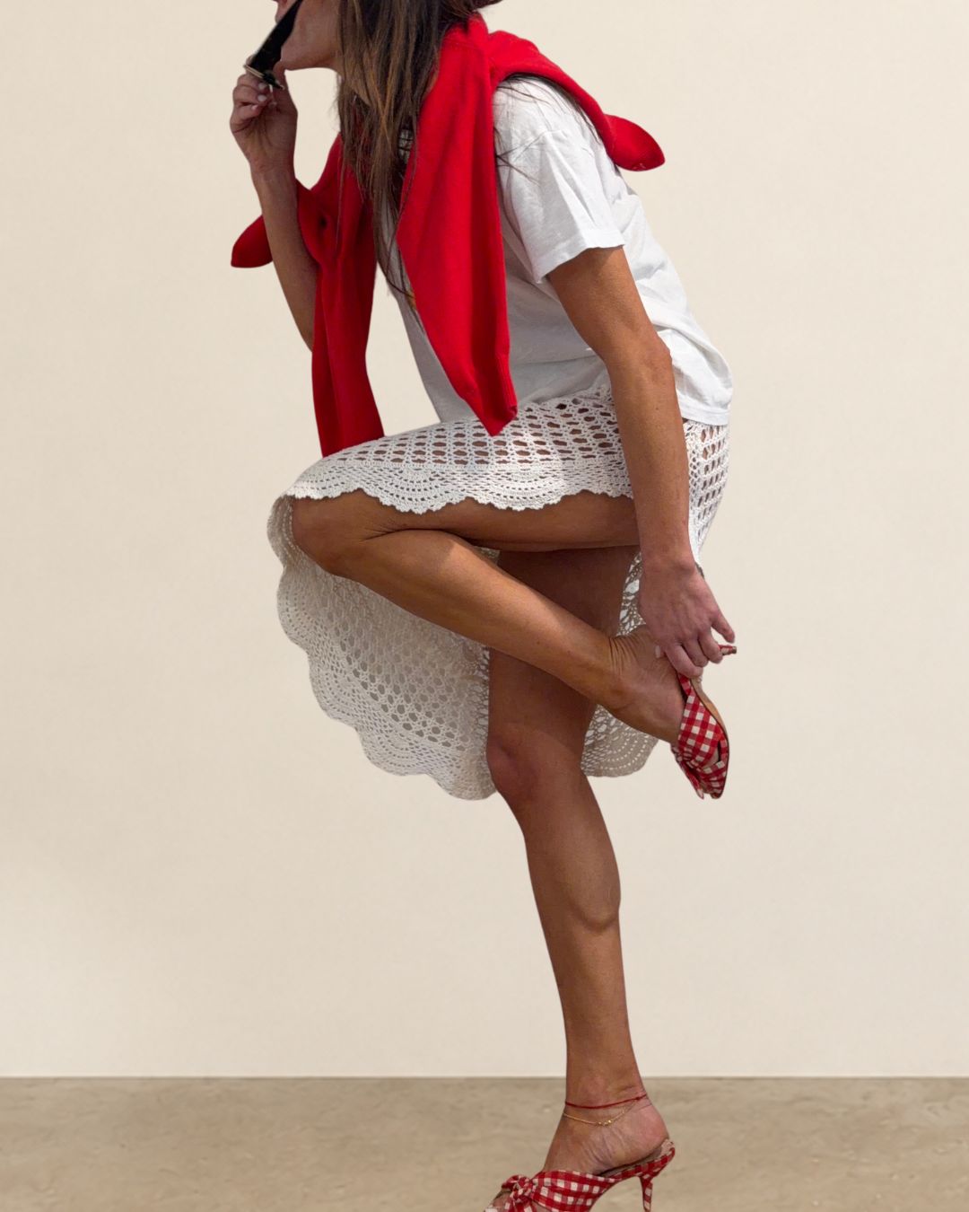 Reworked Asymmetrical Crochet Skirt