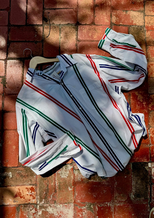 Stripe Red/Blue/Green Shirt