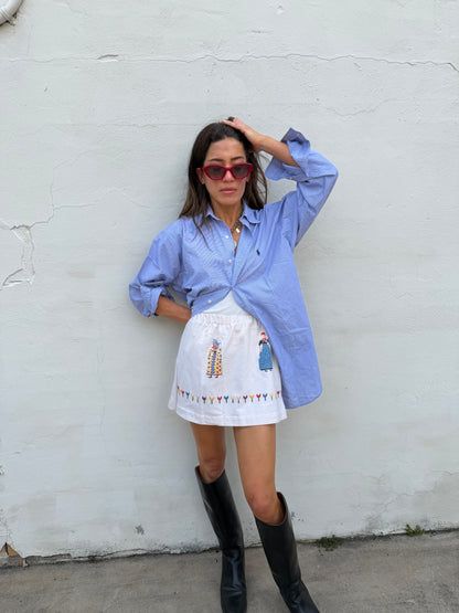 Scandi Folk Mini Skirt