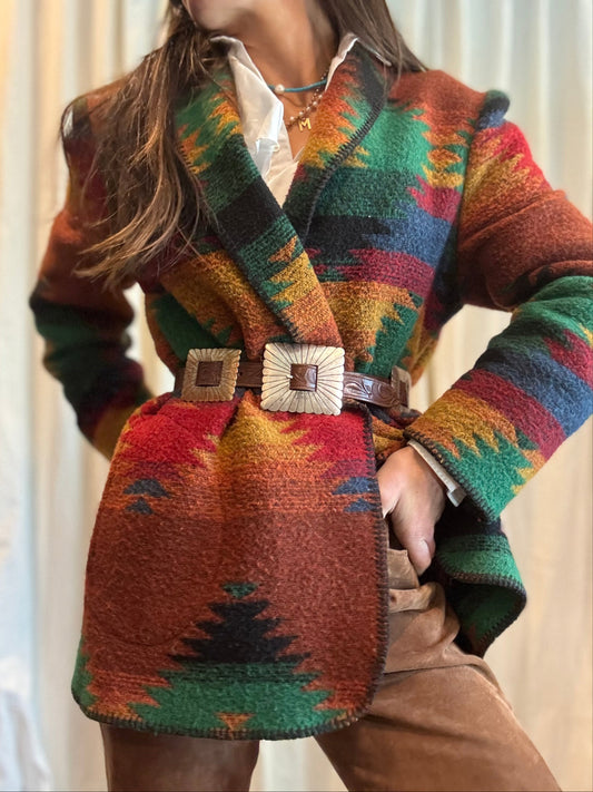 Colorful Blanket Jacket