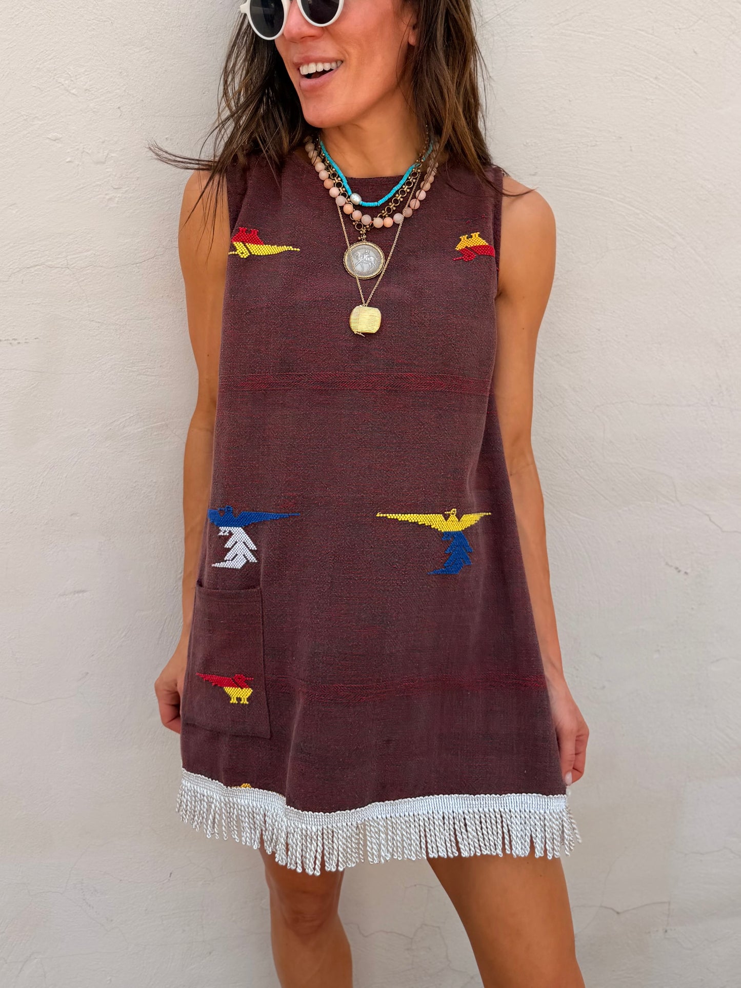 Guatemalan Mini Dress With Fringe