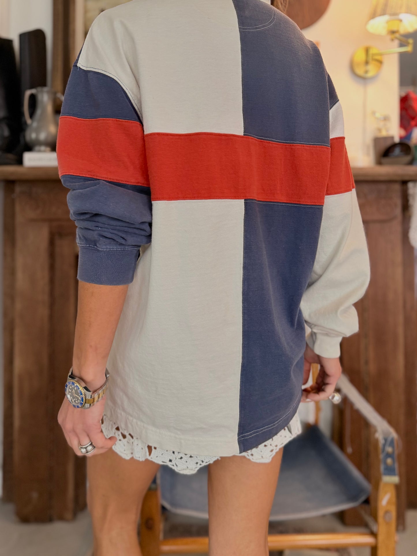 Americana Color Block Rugby