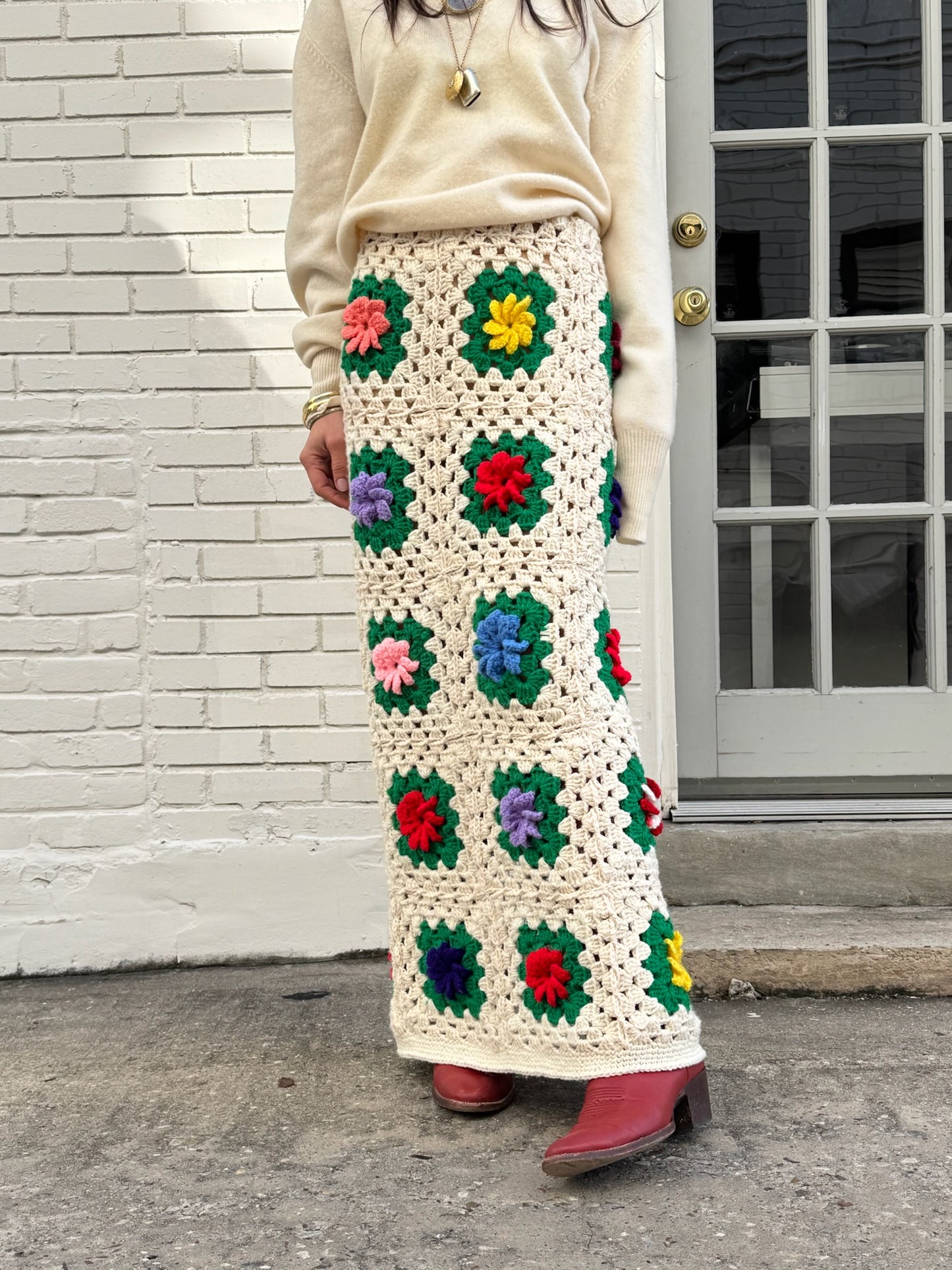 Granny Square Maxi Skirt