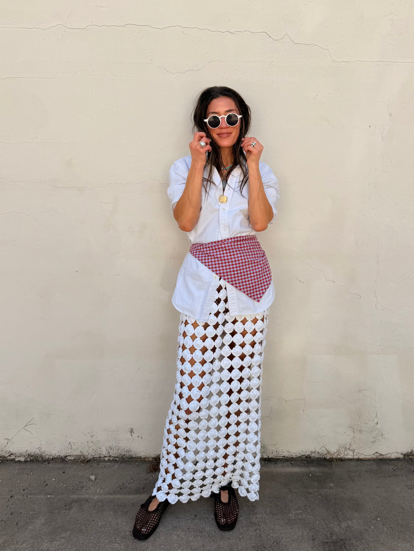Yoyo Maxi Skirt White