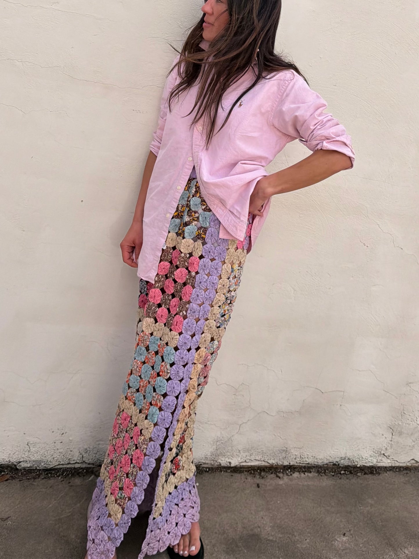 Yo-yo Maxi Skirt in Bahama