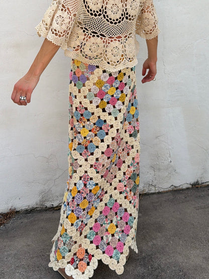 Yoyo Maxi Skirt Cream Soda