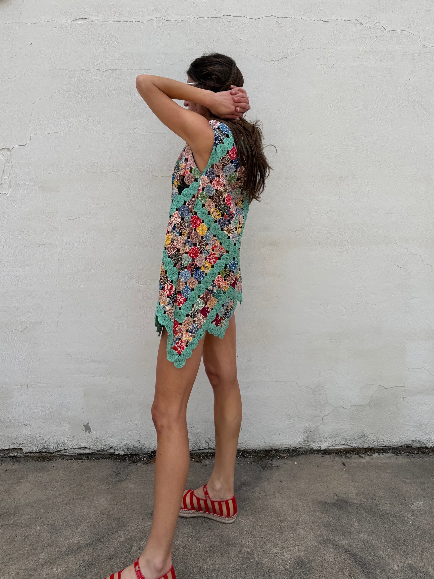 Yo-yo Mini Dress in Boca