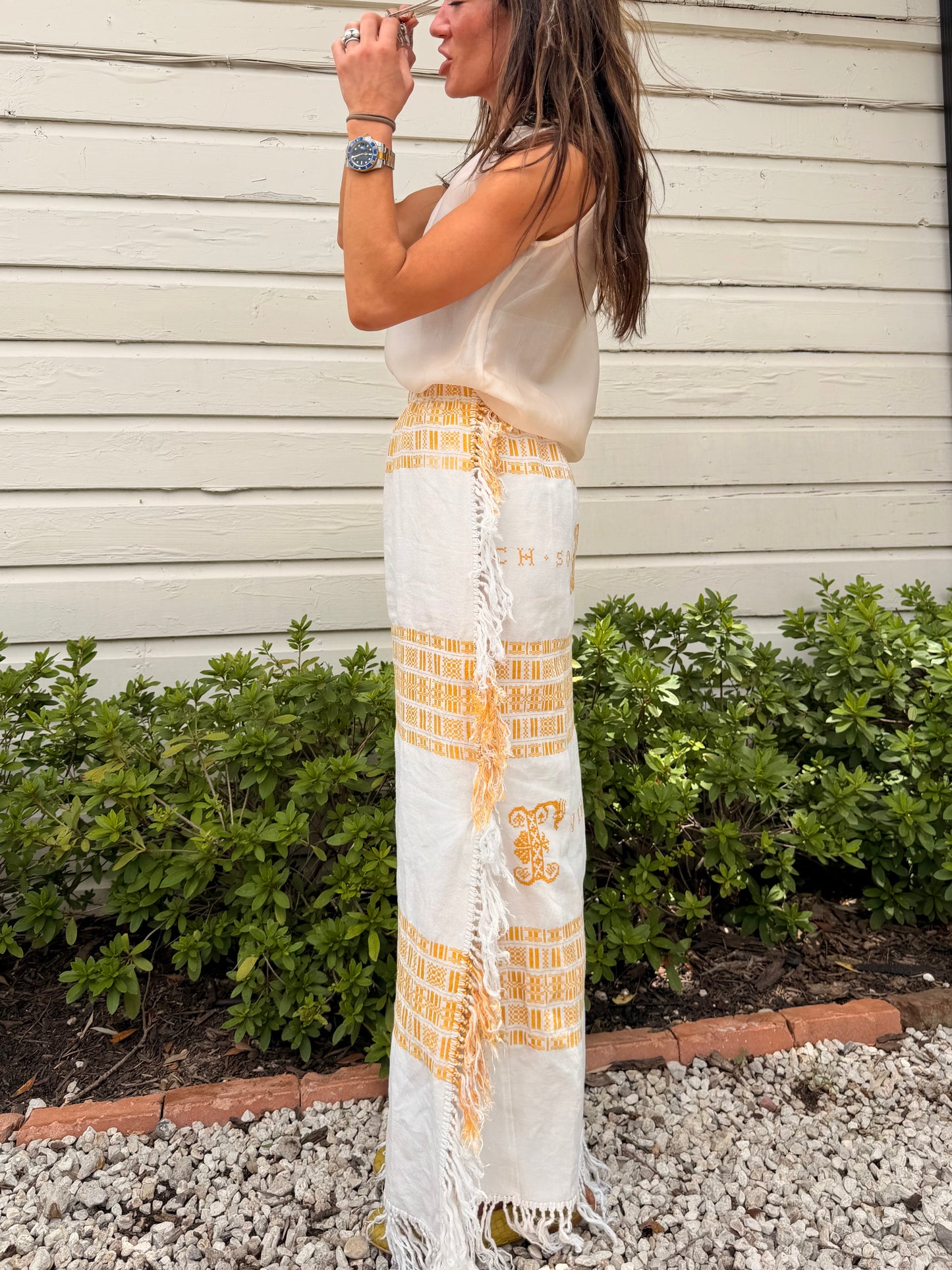 Antique European Linen Skirt