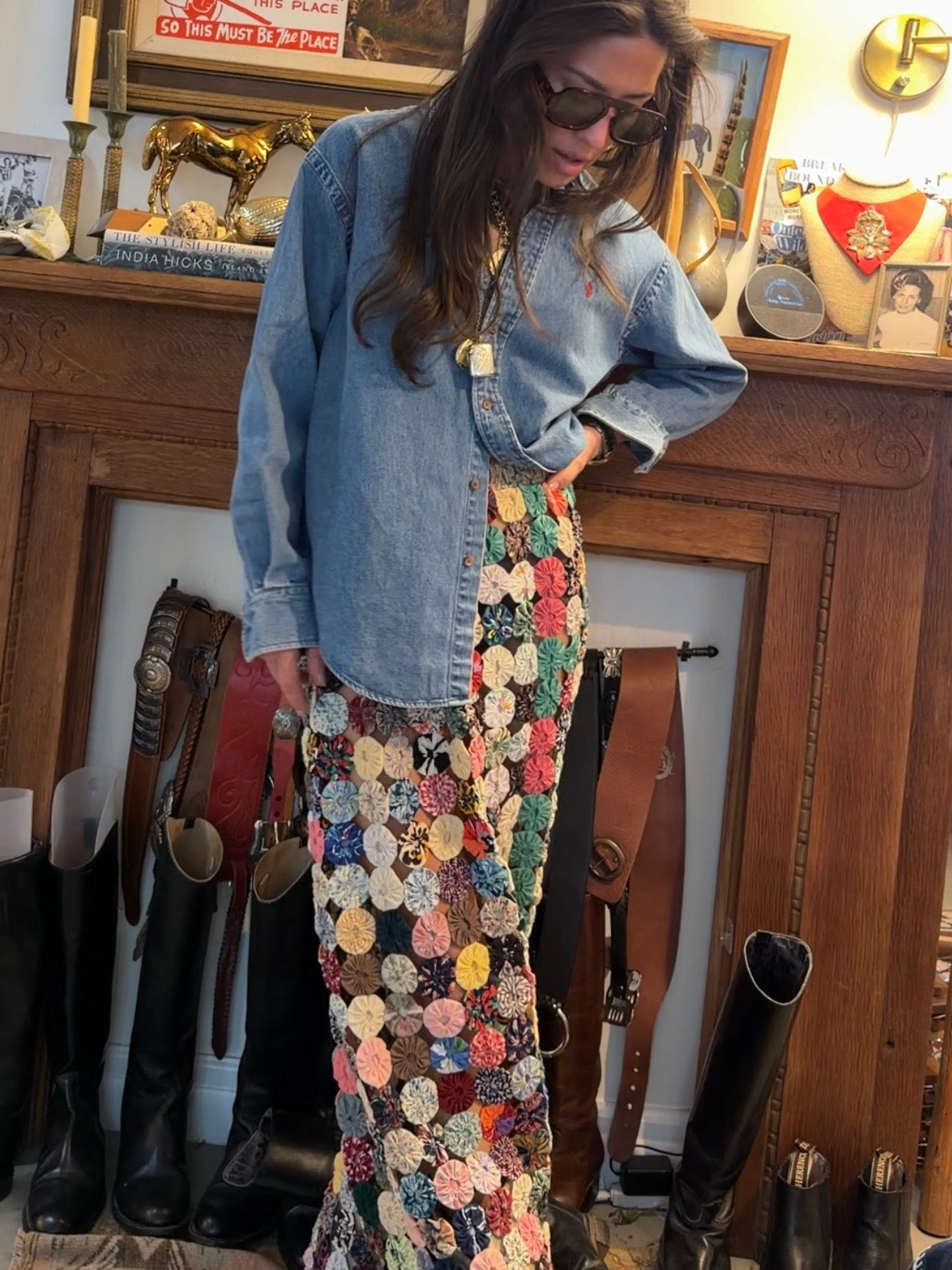 Yo-yo Maxi Skirt Multi Jewel