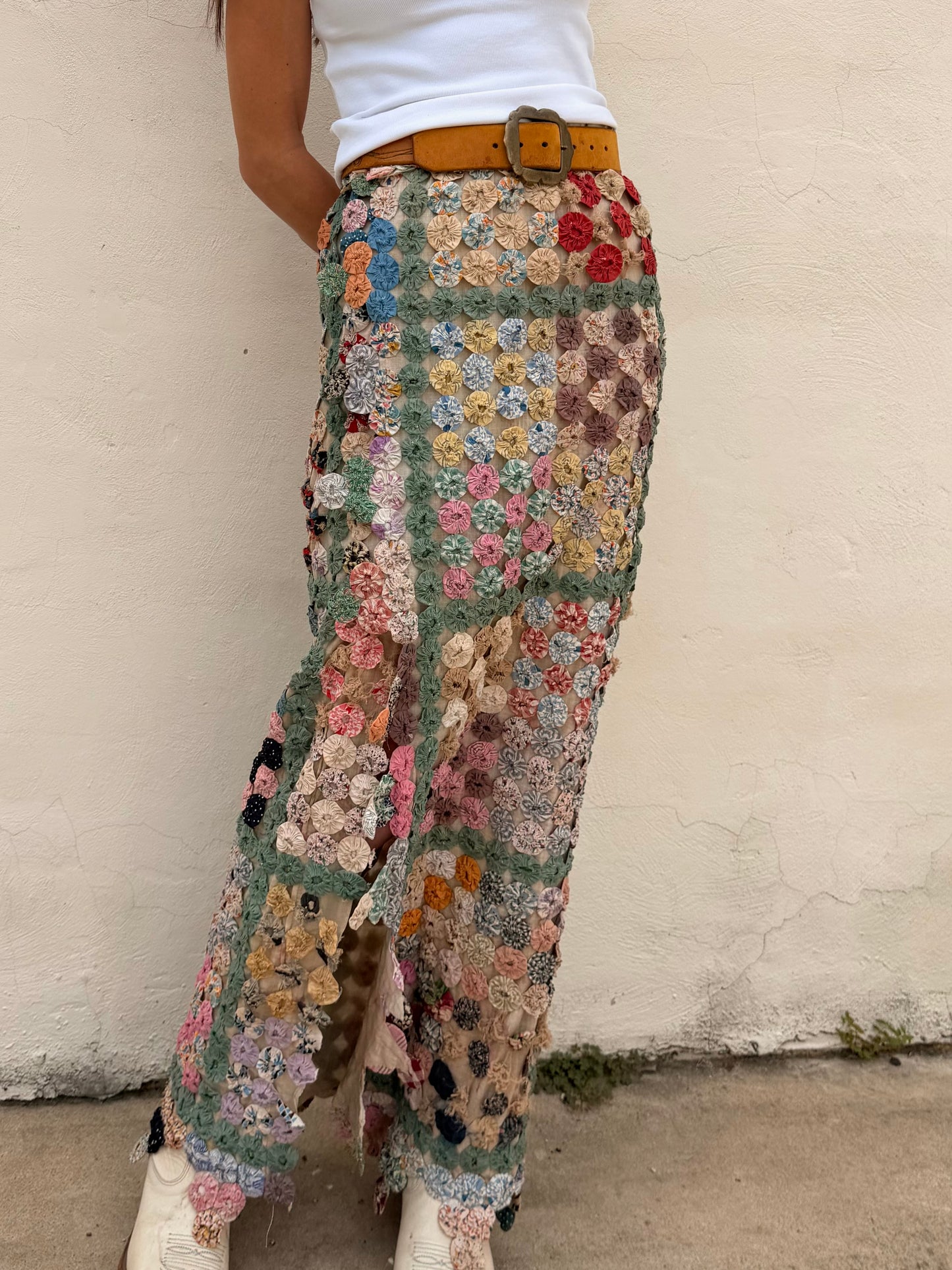 Yoyo Maxi Skirt Granny’s Garden