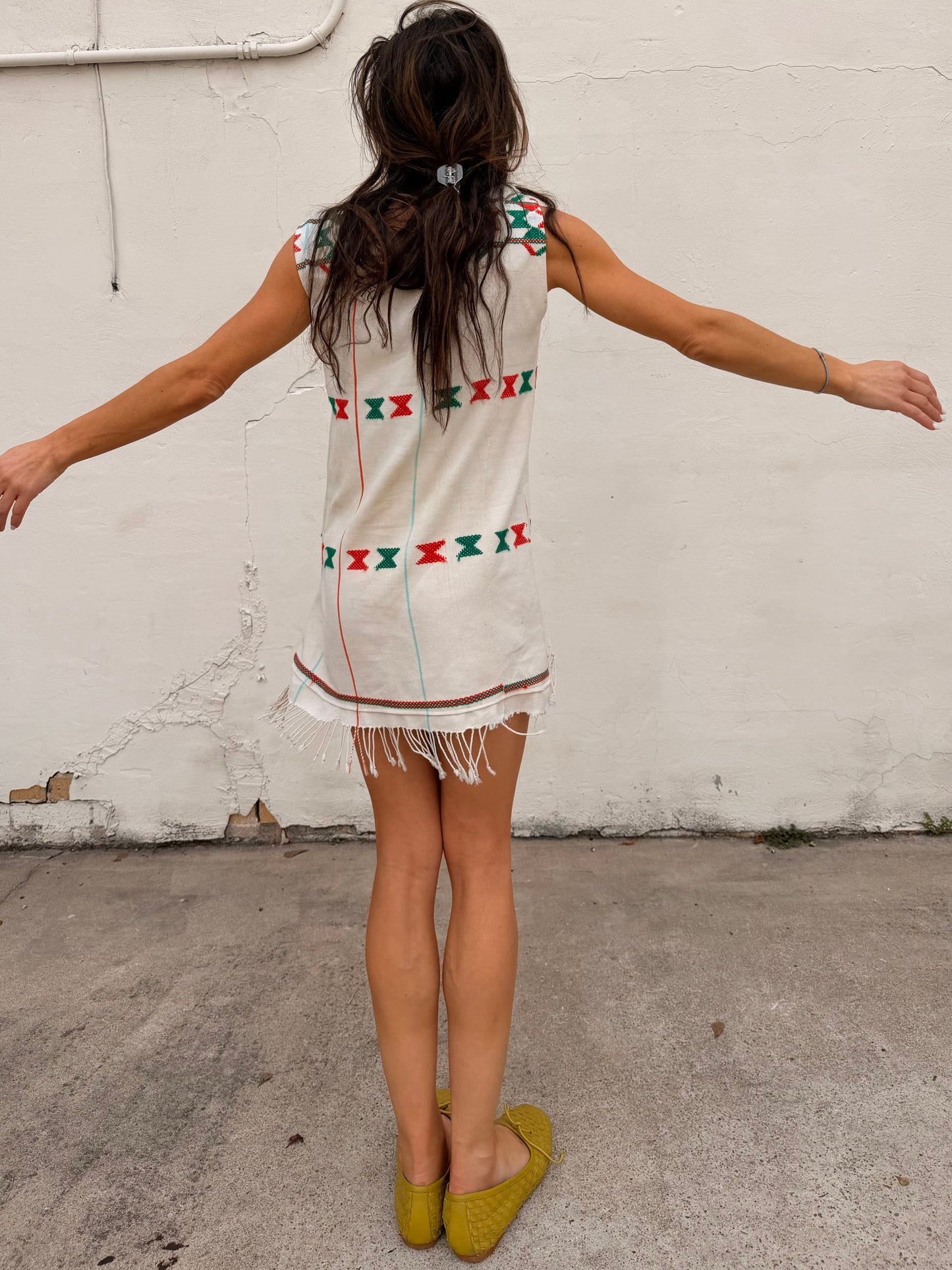 African Cotton Fringe Mini
