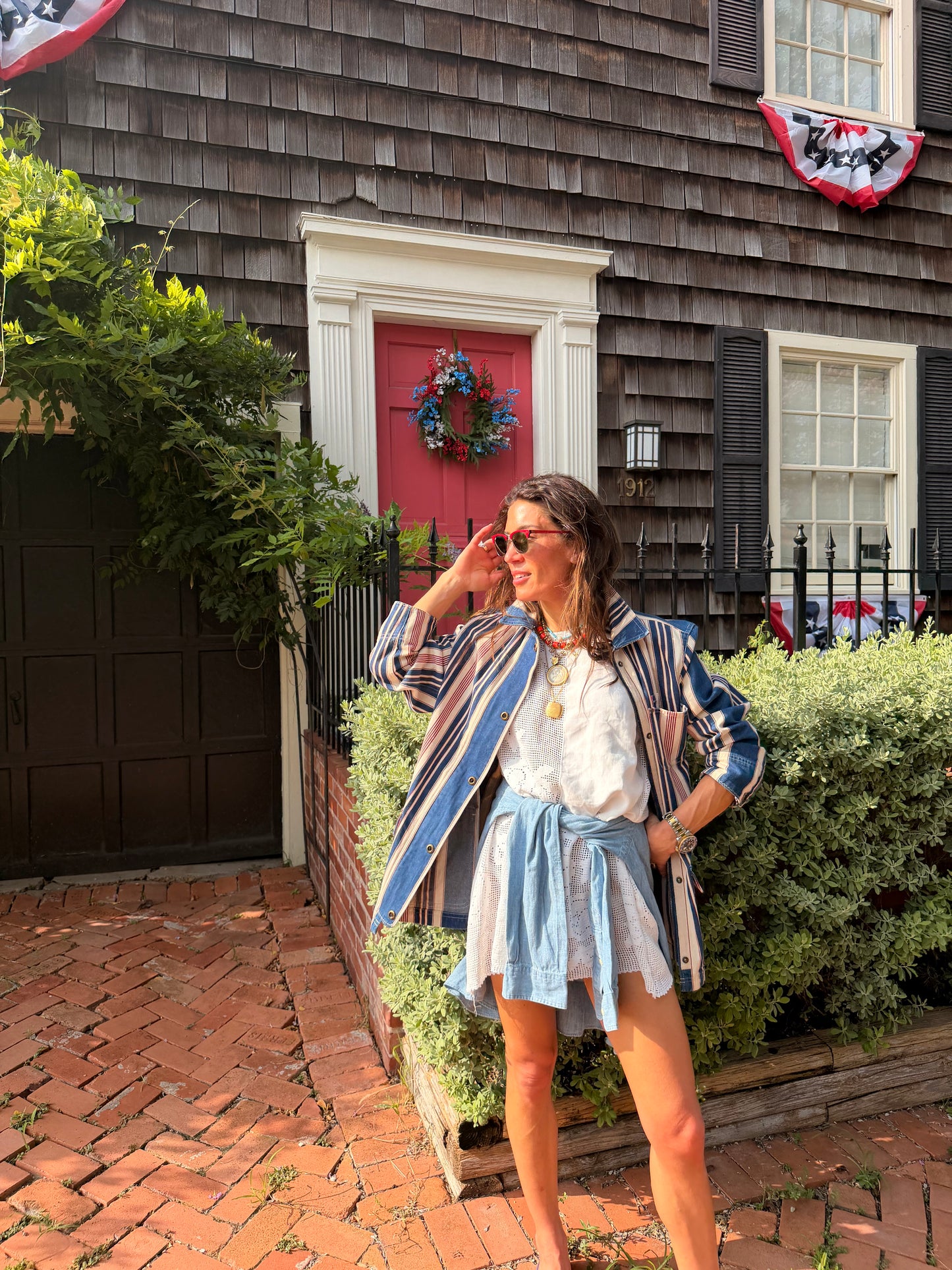 Ralph Lauren Denim Stripe Barn Jacket