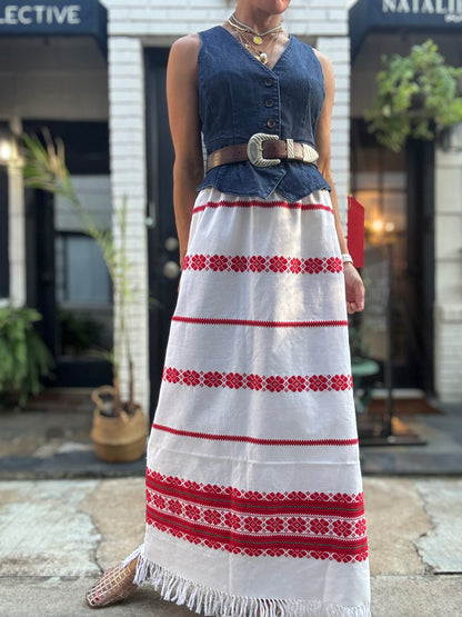 Ukrainian Tablecloth Skirt