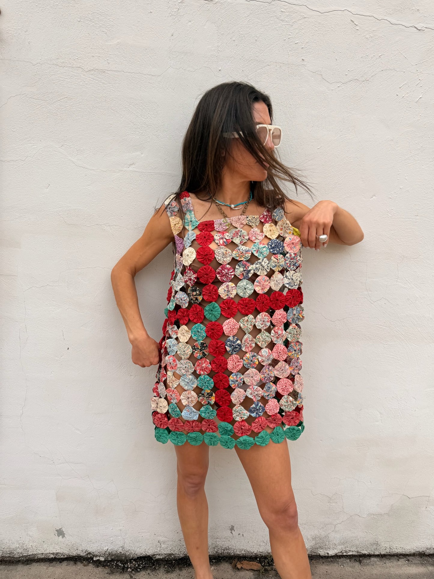 Yo-yo Mini Dress in Fiesta