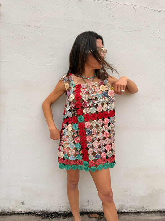 Yo-yo Mini Dress in Fiesta