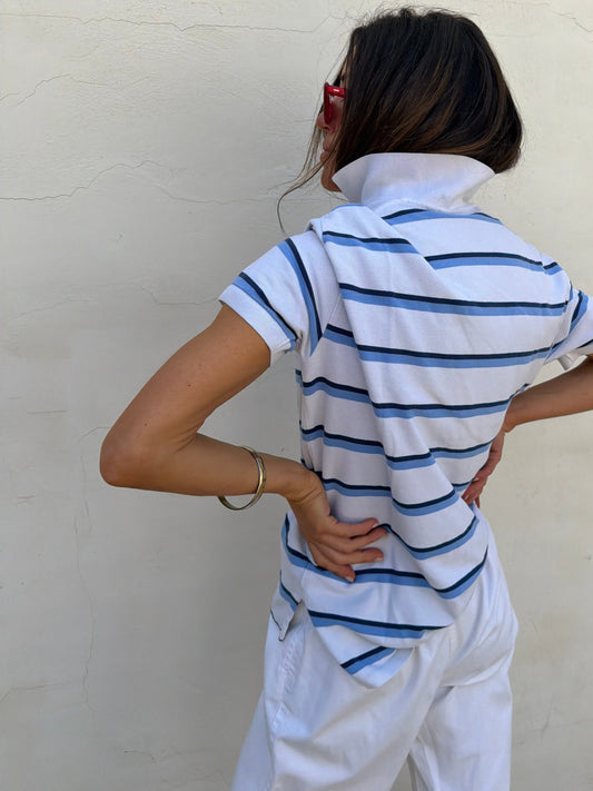 Blue Stripe 90s RL Polo