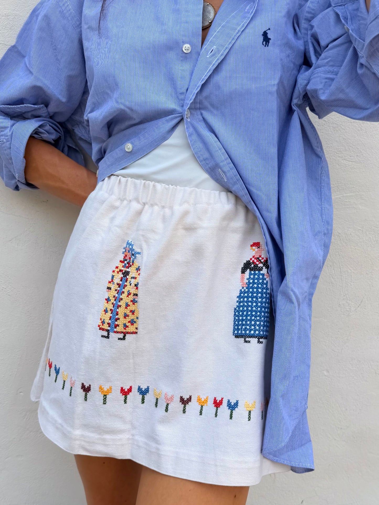Scandi Folk Mini Skirt