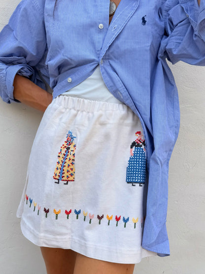 Scandi Folk Mini Skirt