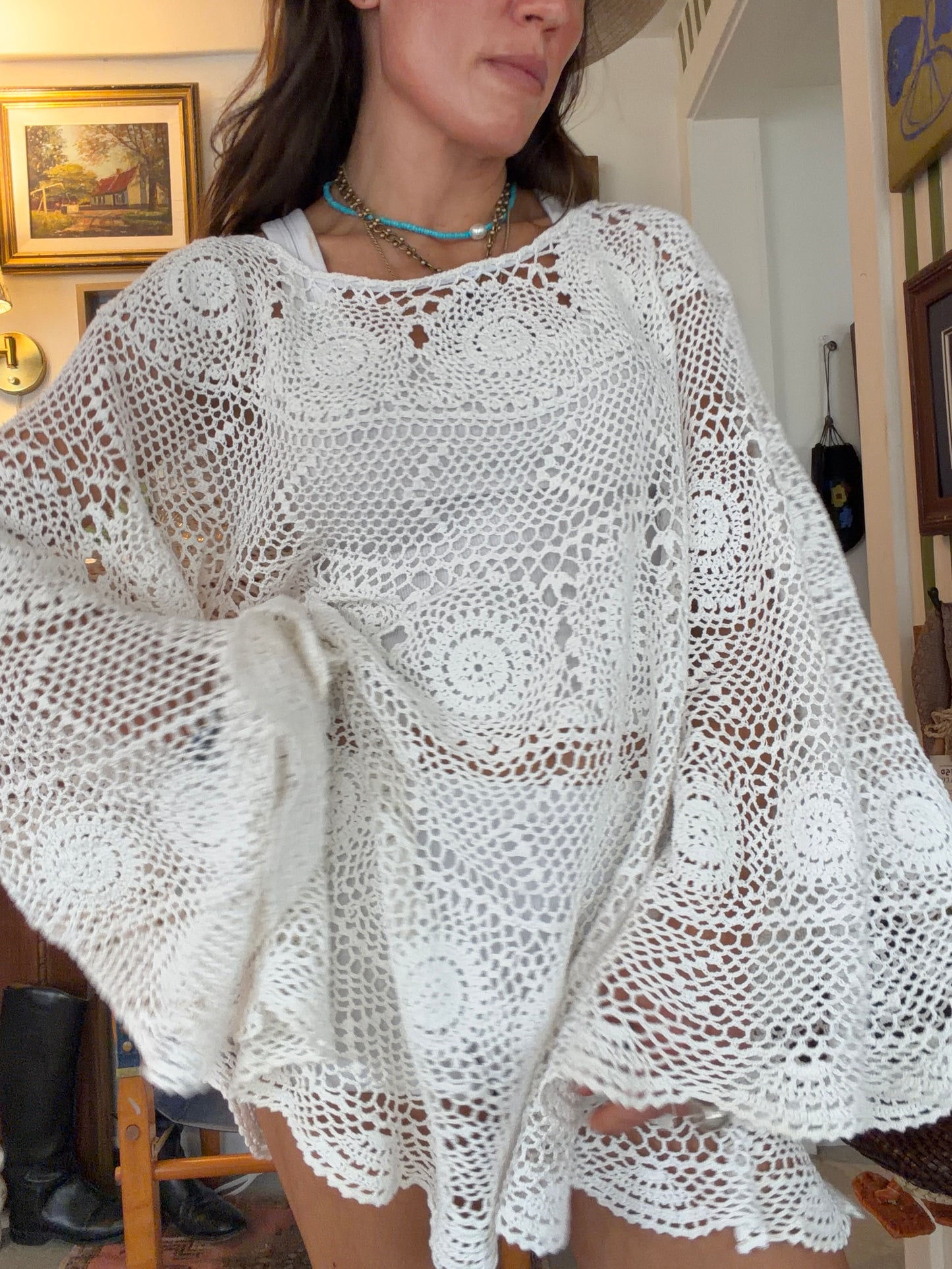 Crochet Cape Dress