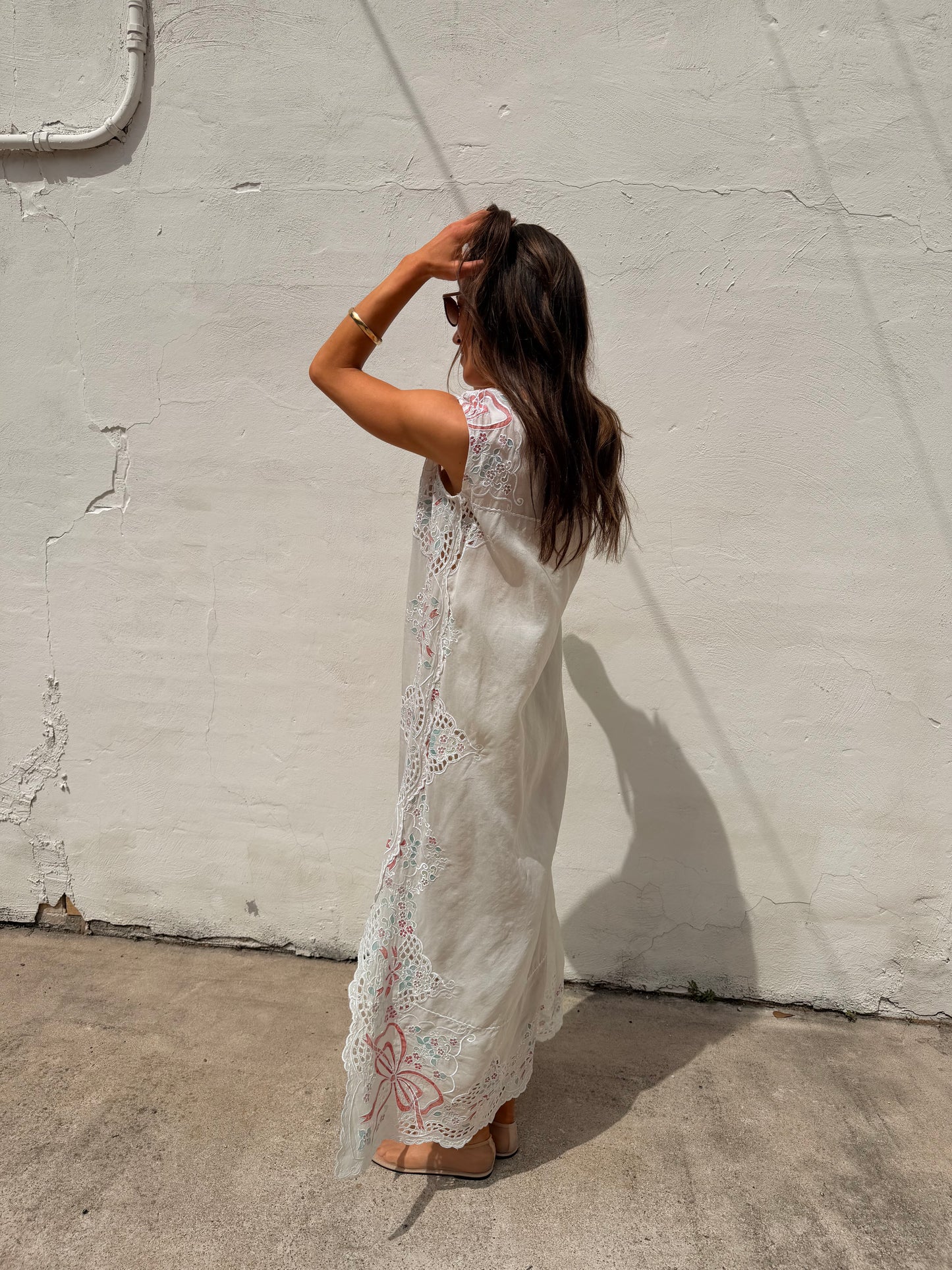 Organza Cutwork Maxi Dress