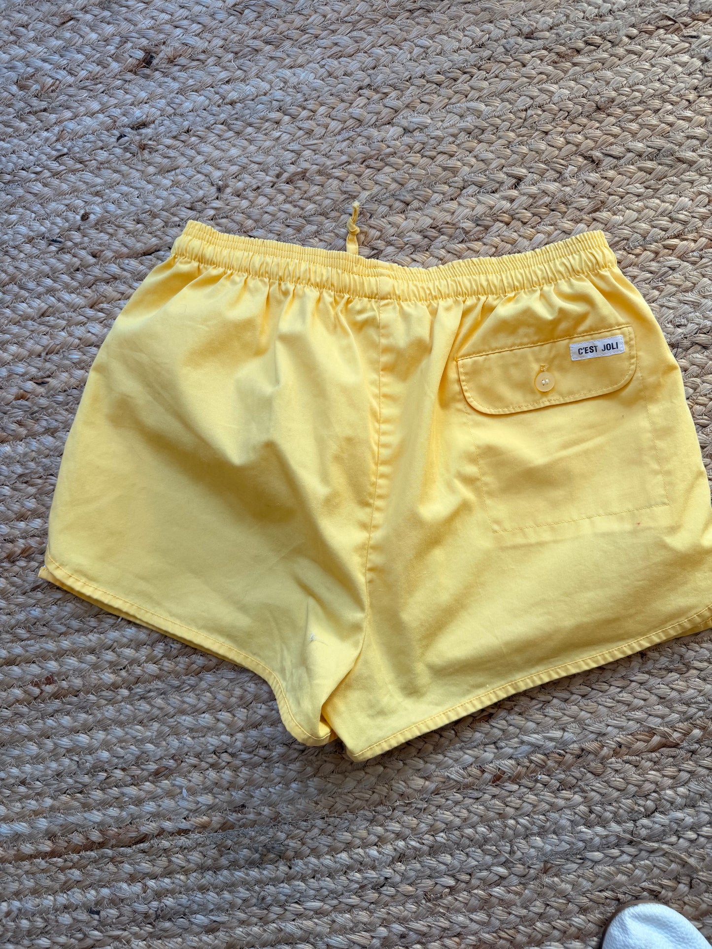 Side Pipe Yellow Shorts