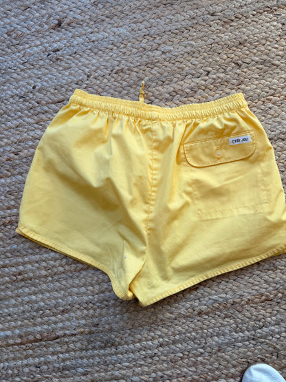Side Pipe Yellow Shorts