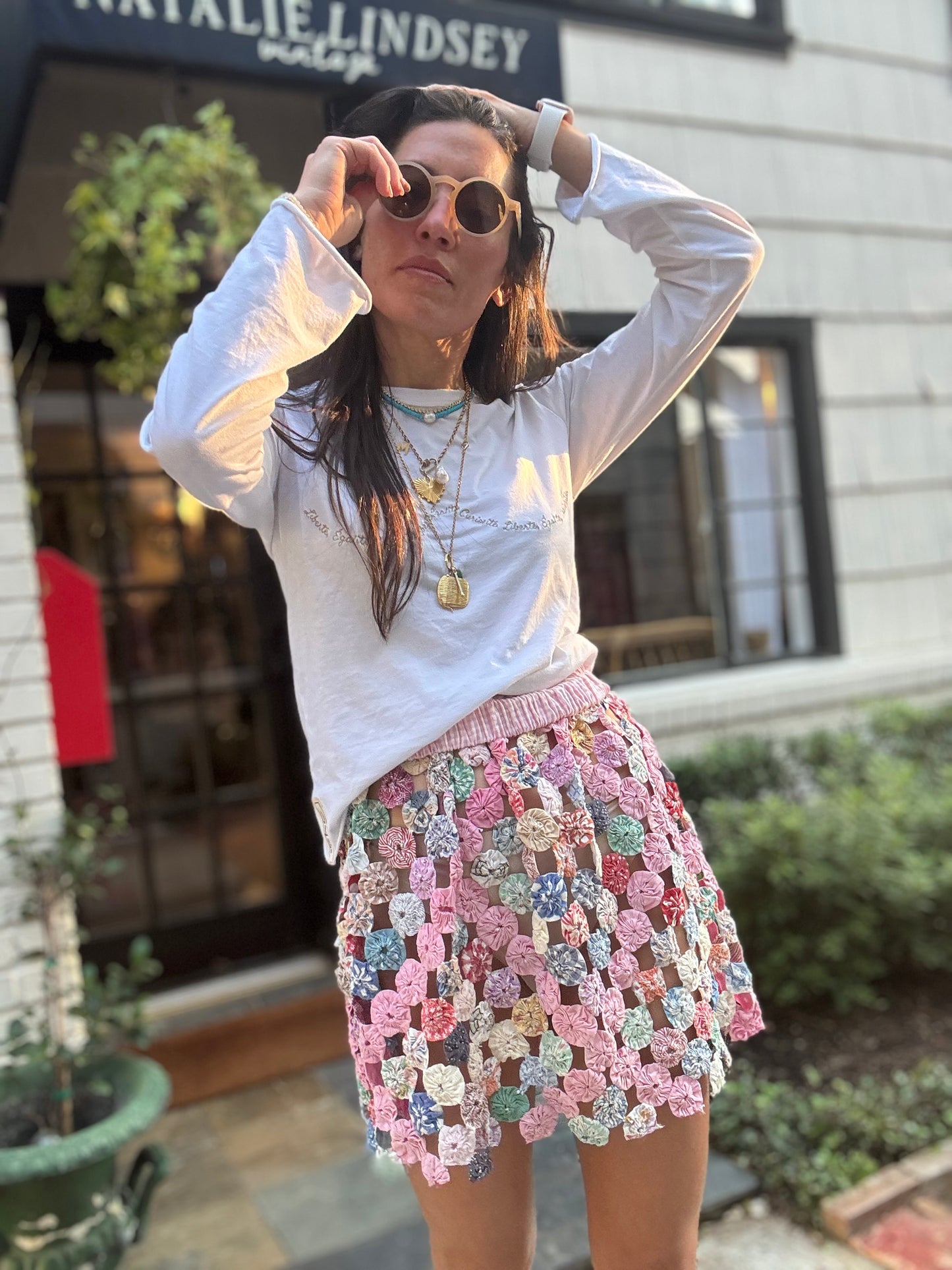 Yo-yo Mini Skirt Pink