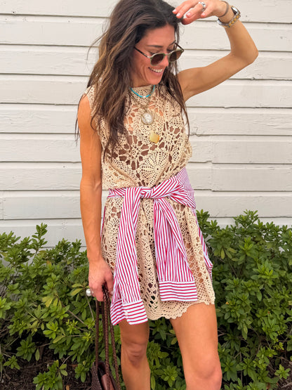 Crochet Mini Dress