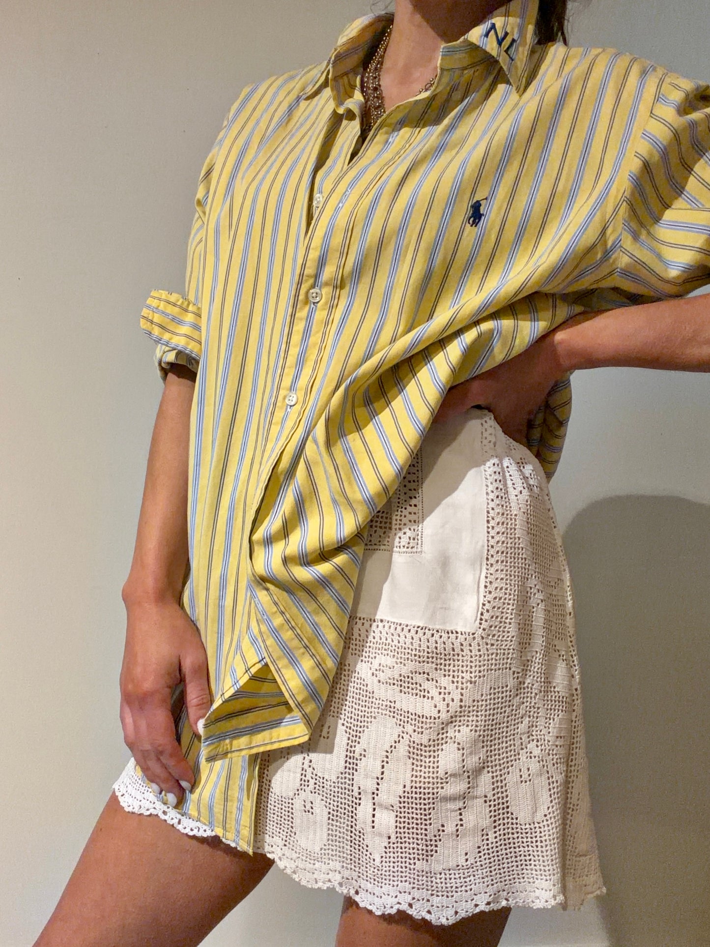 Linen and Crochet Mini