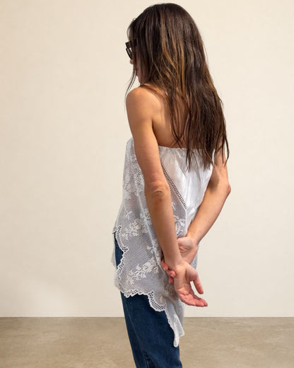 Asymmetrical Antique Linen Convertible Skirt/Top