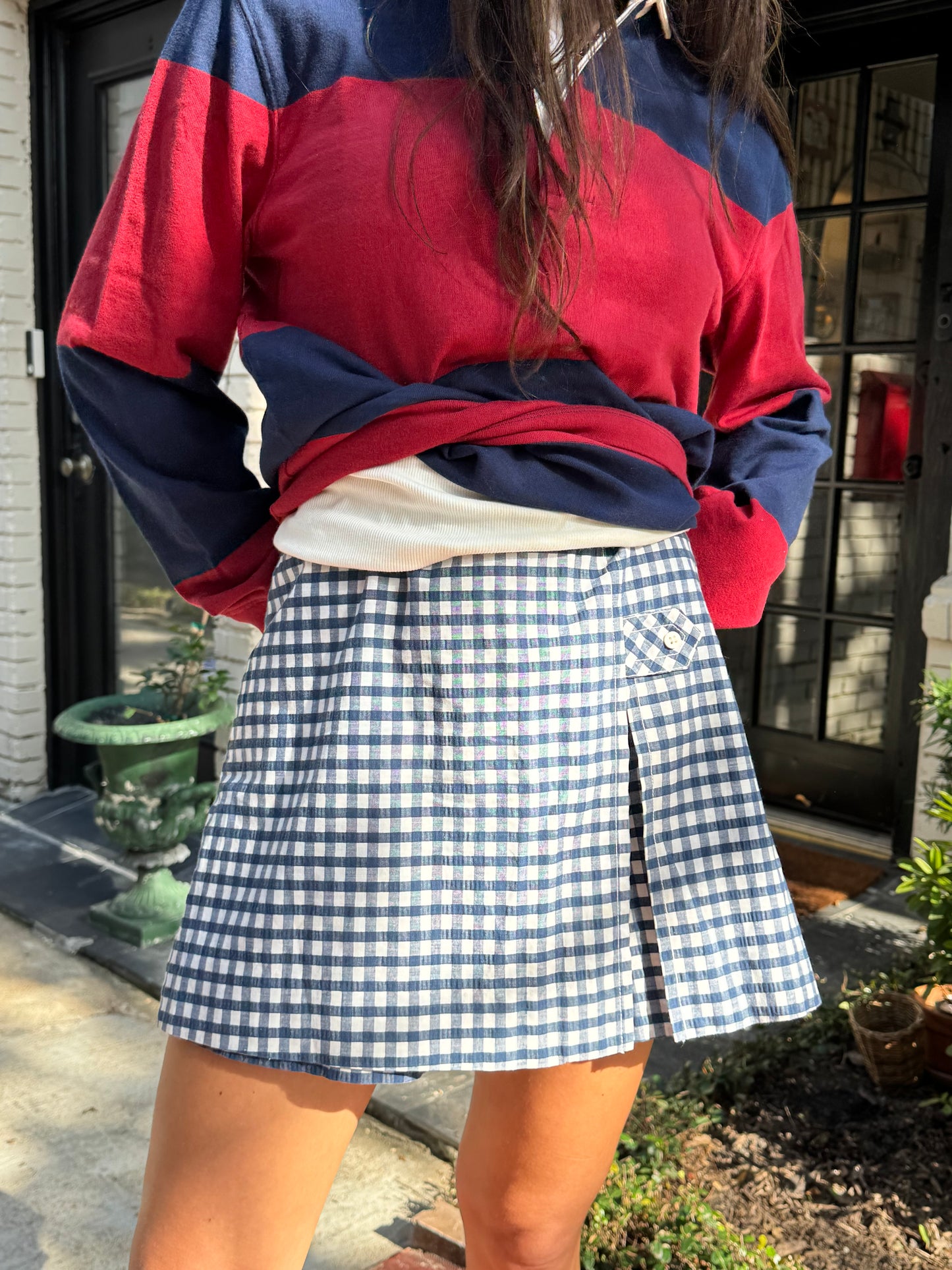 Blue 60s Mini Skort