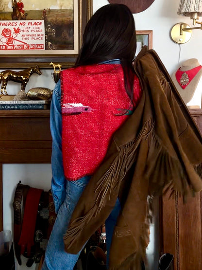 Red Chimayo Vest