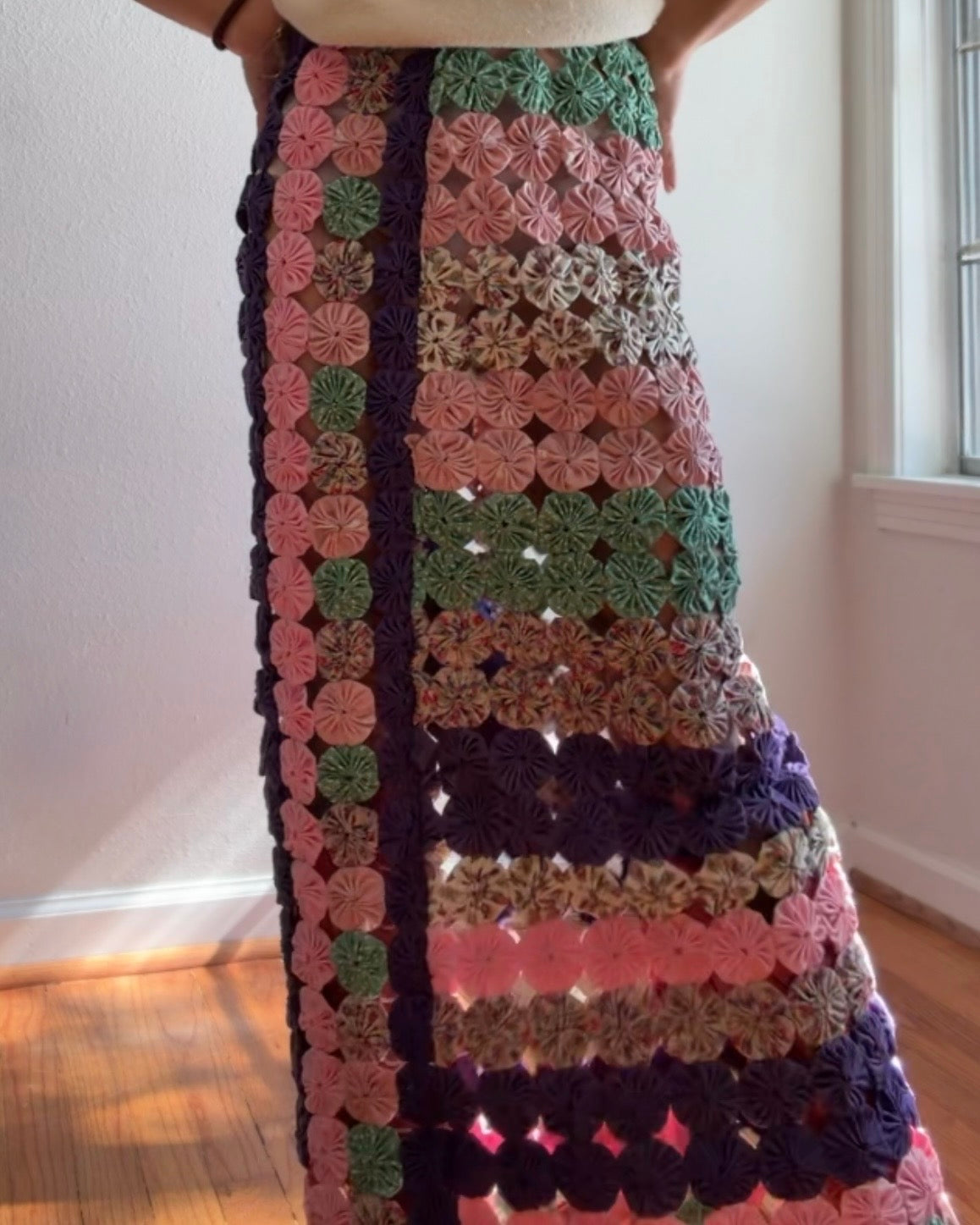 Yoyo Maxi Skirt in Petals