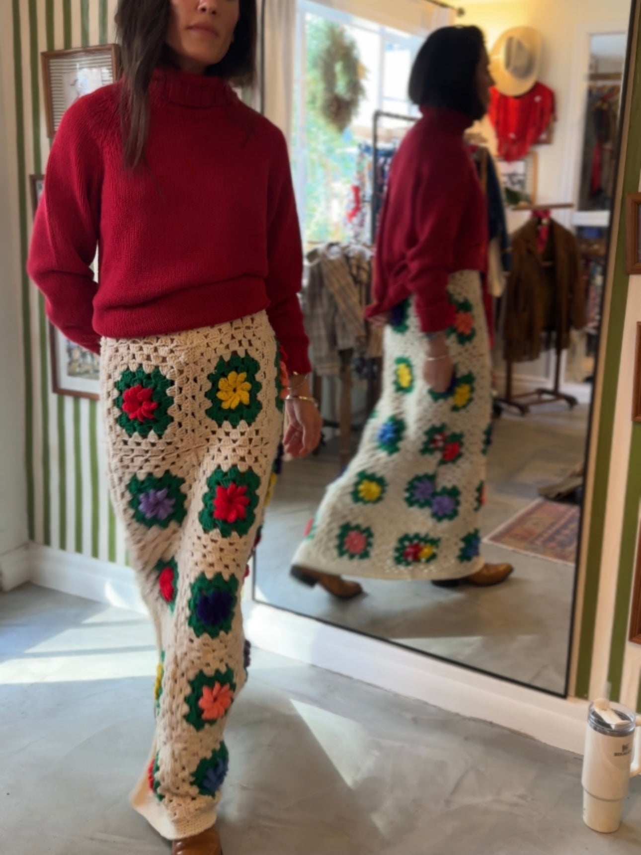 Granny Square Maxi Skirt