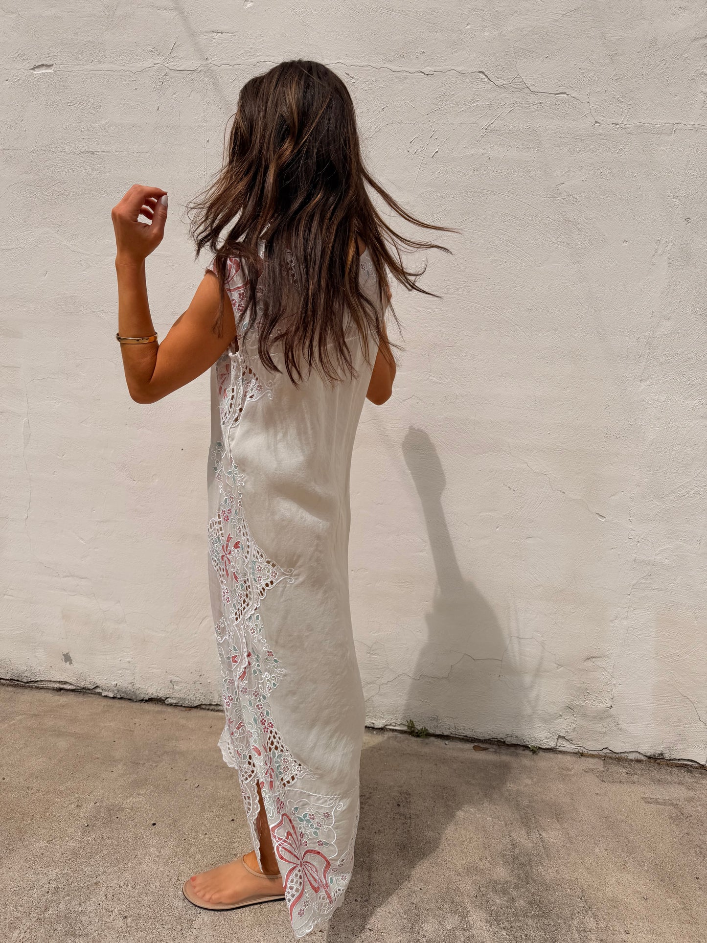 Organza Cutwork Maxi Dress