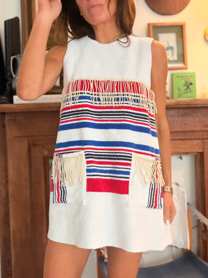 Towel Dress Patriotic Stripes
