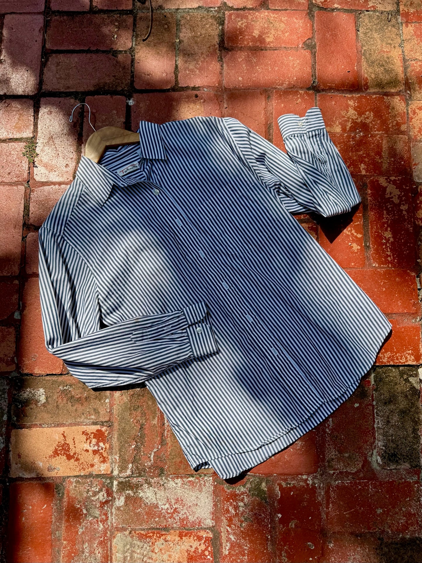 White/Blue Stripe Shirt