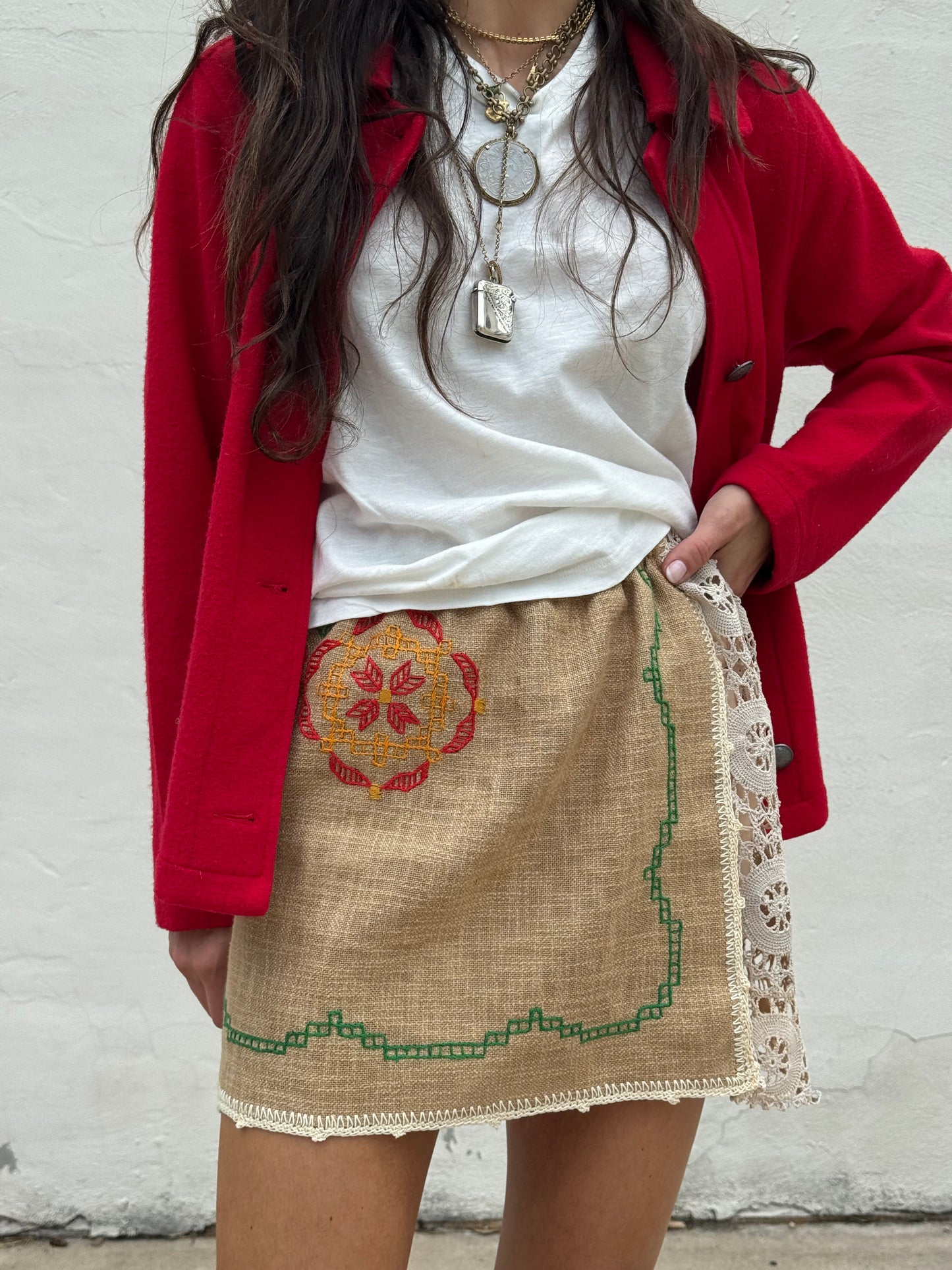 Hungarian Cross Stitched Mini