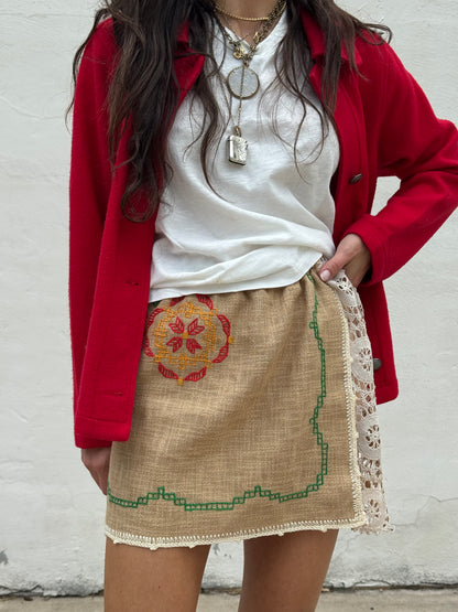 Hungarian Cross Stitched Mini