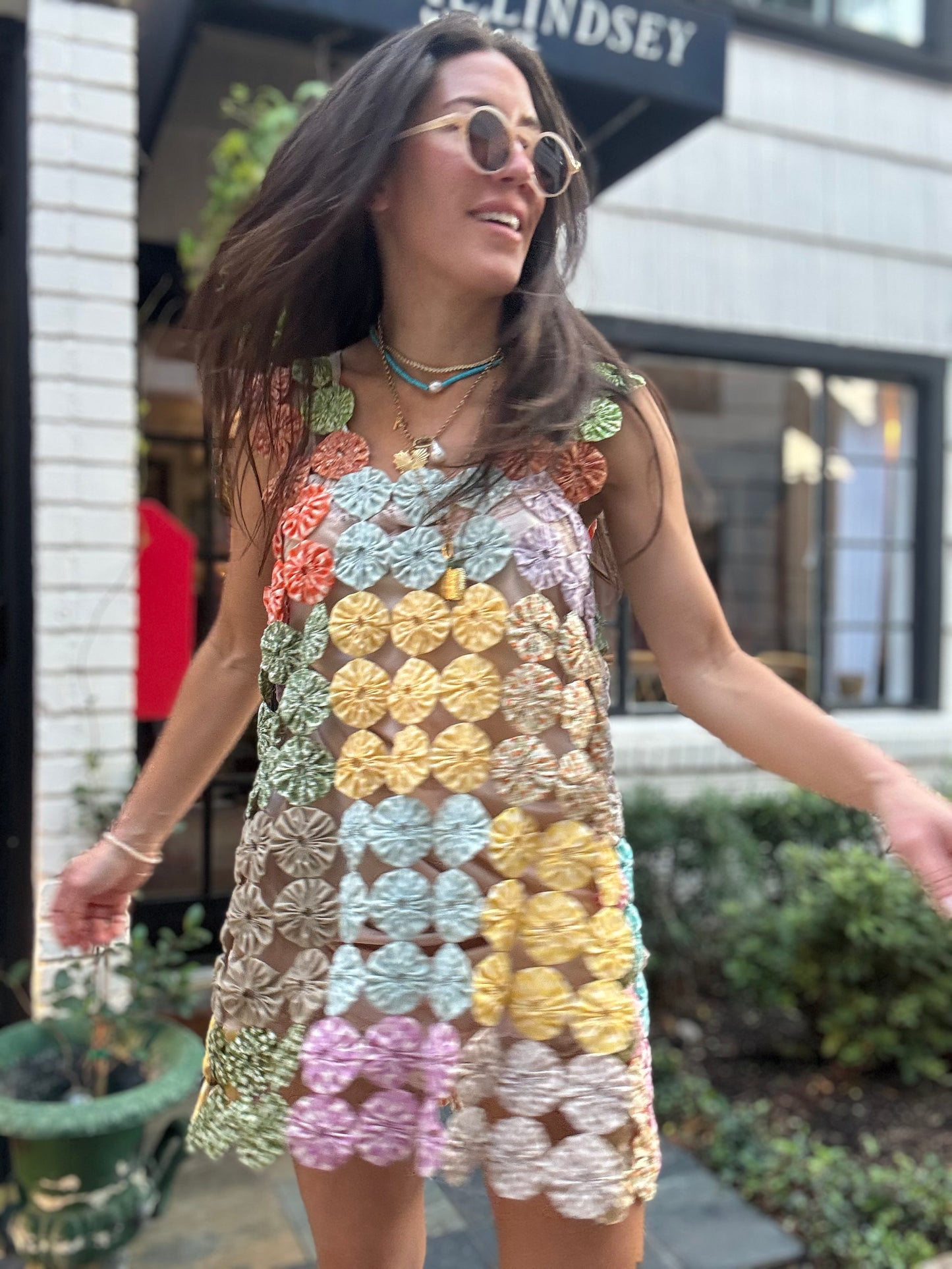 Yo-yo Mini Dress Candy