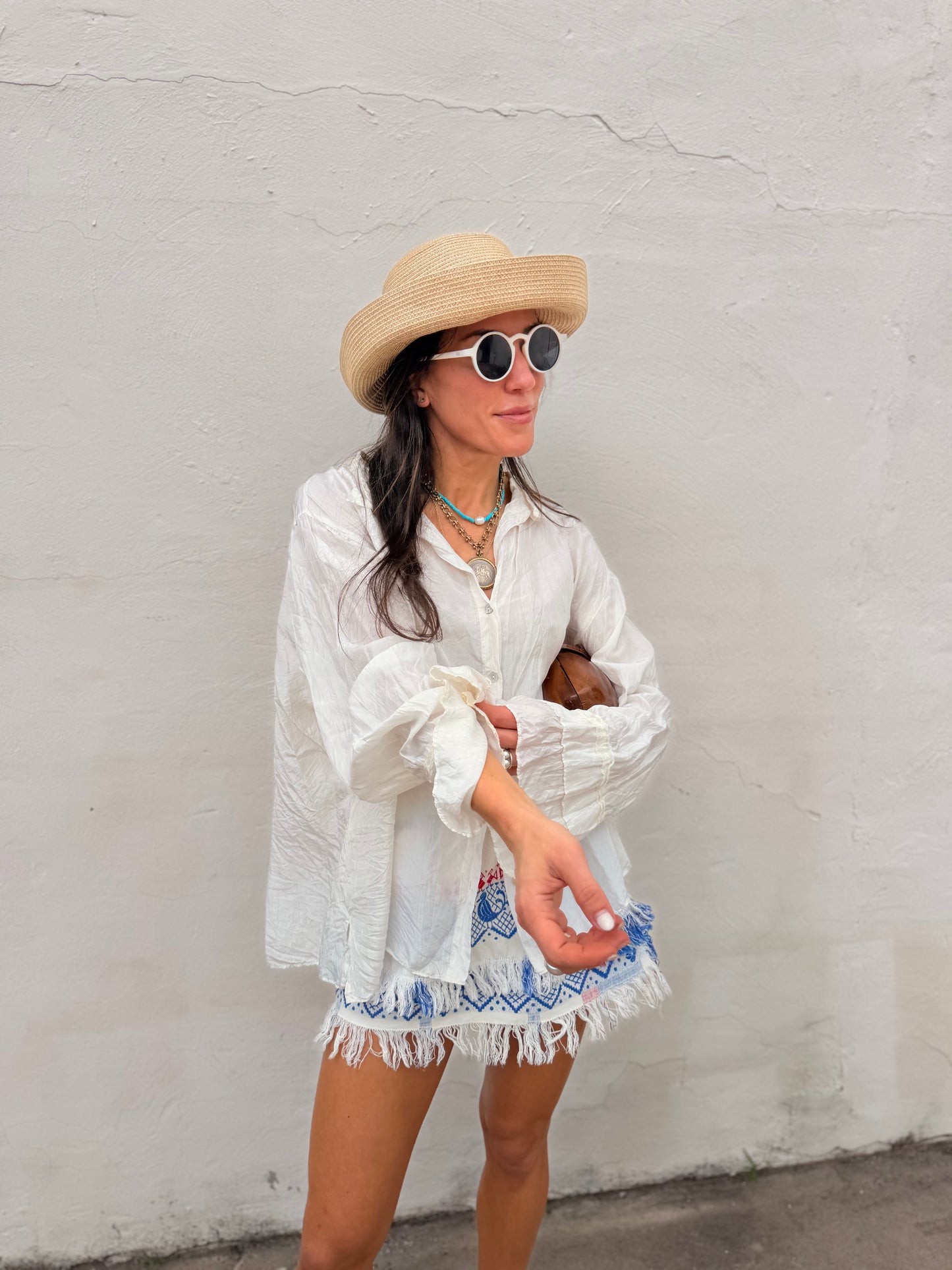 European Folk Textile Mini Skirt