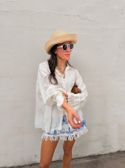 European Folk Textile Mini Skirt