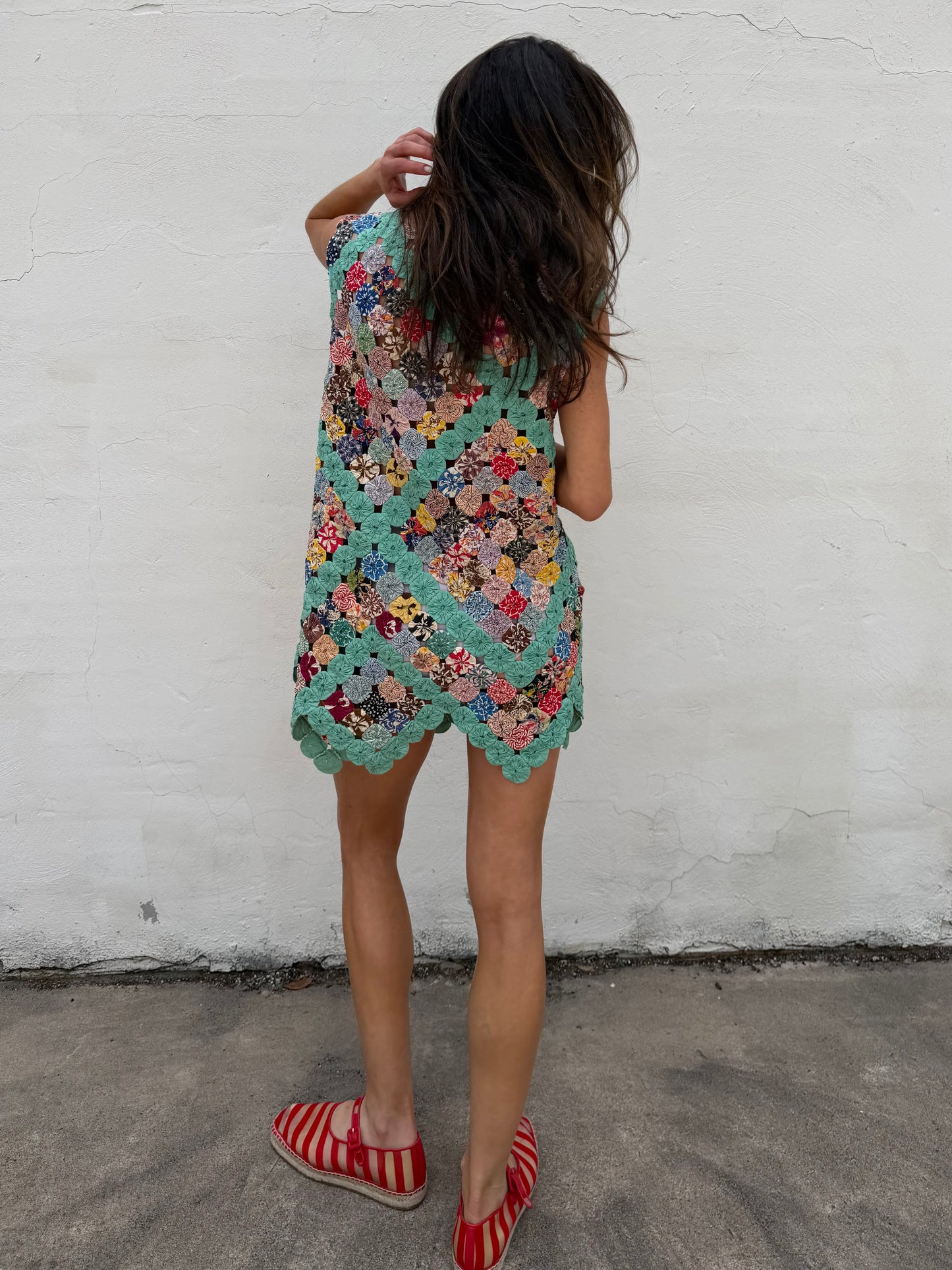 Yo-yo Mini Dress in Boca