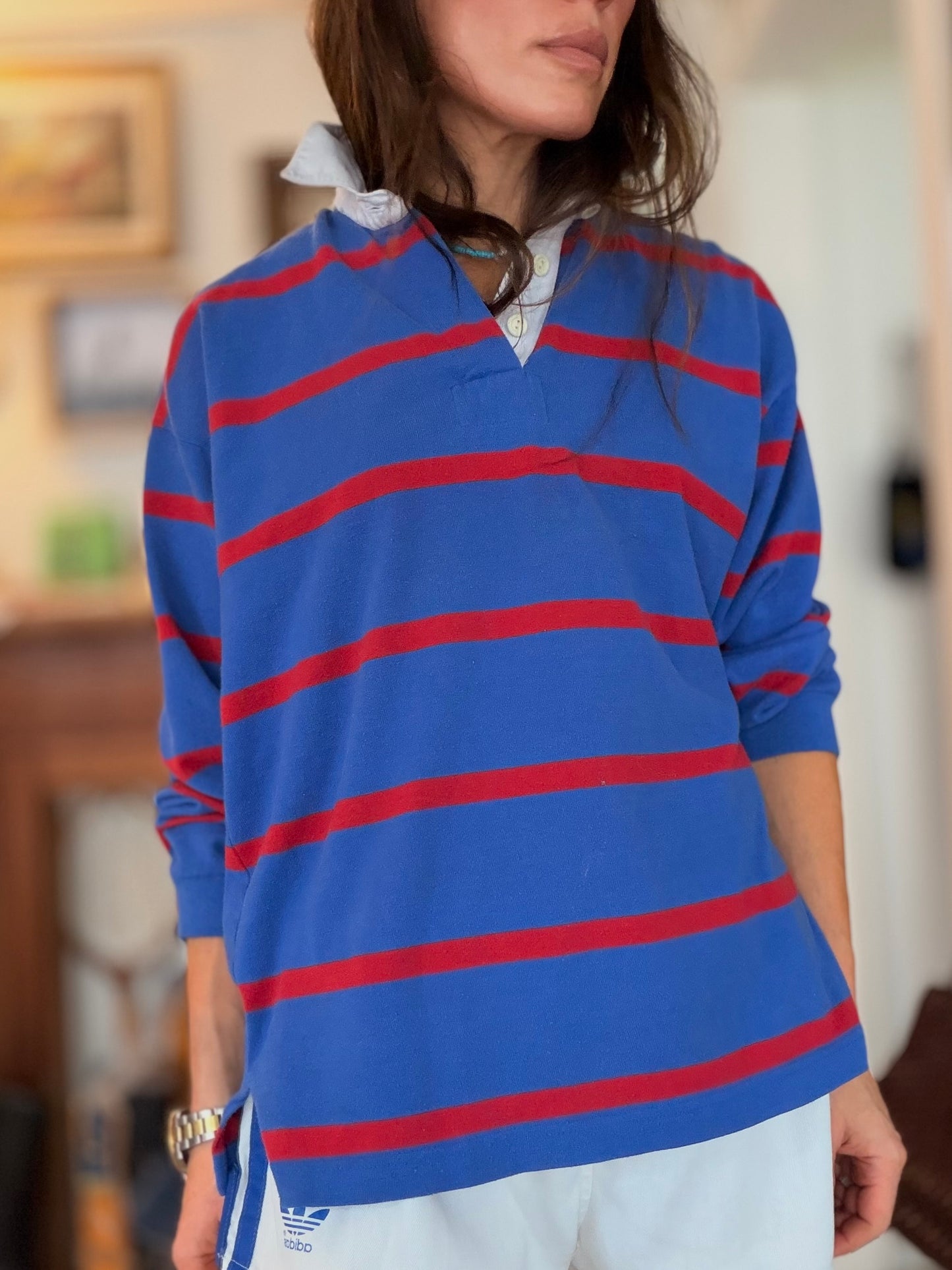 Vtg Rugby Blue and Red