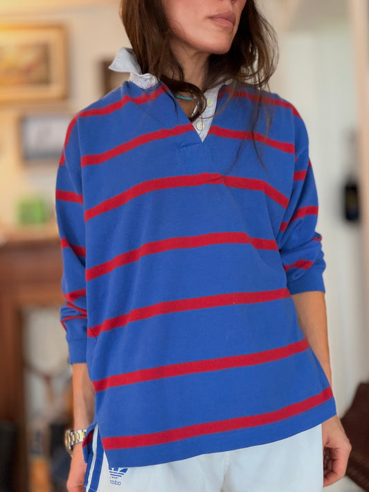 Vtg Rugby Blue and Red